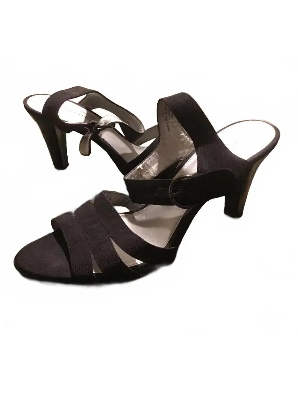 Liz Claiborne black strap heels